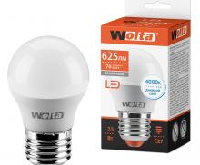 Лампа LED WOLTA G45 7.5Вт 625лм Е27 4000К