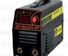Сварочный аппарат Black-207 Напряжение сети: 220+/-15% В, частота тока: 50Гц макс. Потребляемая мощность: 4,8 кВа, макс. Потребляемый ток: 23А EDON