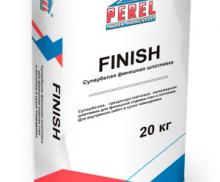 Шпатлевка полимерная финишная Perel FINISH, супербелая, 20 кг